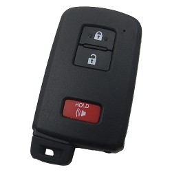 Toyota 2+1 button remote key shell, the button is square - 1