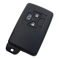 Toyota 3 button remote key shell , the blade with two side groove (black) - 1