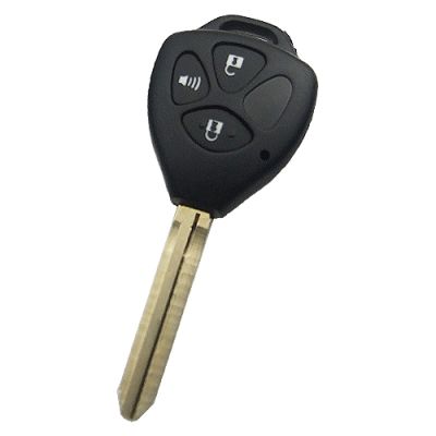 Toyota 3 button remote key shell with Toy43 blade - 1