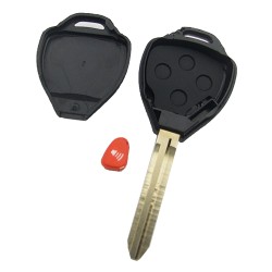 Toyota 3 button remote key shell with Toy43 blade - 3