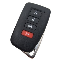 Toyota 3+1 button modified remote key blank - 1