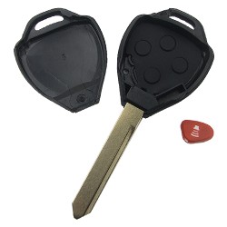 Toyota 4 button remote key blank with Toy47 blade (with panic button) - 3