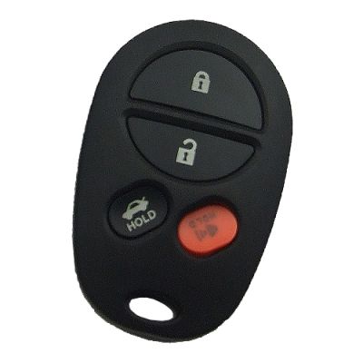 Toyota 4 button remote key shell - 1