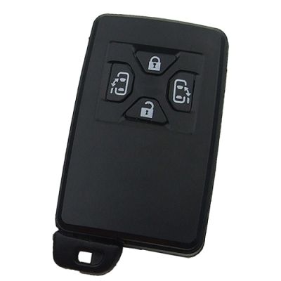 Toyota 4 button remote key shell , the blade with two side groove (black) - 1