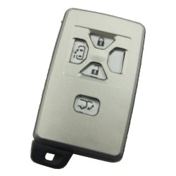 Toyota 4 button remote key shell with key blade - 1