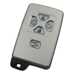 Toyota 5 button remote key shell with key blade - 1