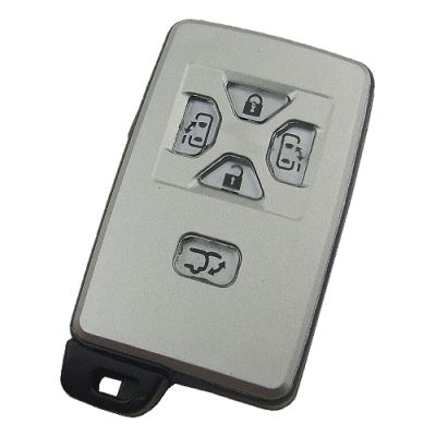 Toyota 5 button remote key shell with key blade - 1