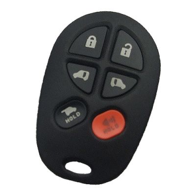 Toyota 6 button remote key shell - 1