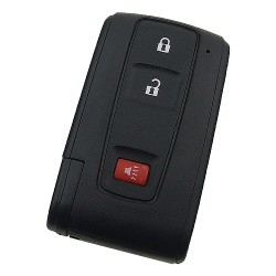 Toyota Daihatsu 2+1 button remote key blank with blade - 1