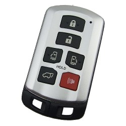 Toyota Sienna 6 button remote key blank with blade - 1