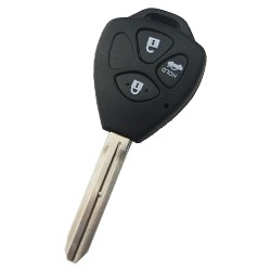 Toyota upgrade 3 button remote key blank with TOY43 blade - 1