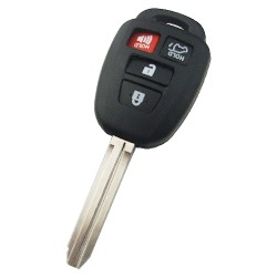 Toyota upgrade 3+1 button remote key blank - 1