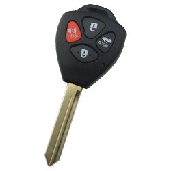 Toyota upgrade 3+1 button remote key blank with TOY47 blade - 1