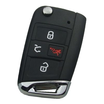 Volkswagen Golf 3+1 Buttons HU162 Key Shell - 1